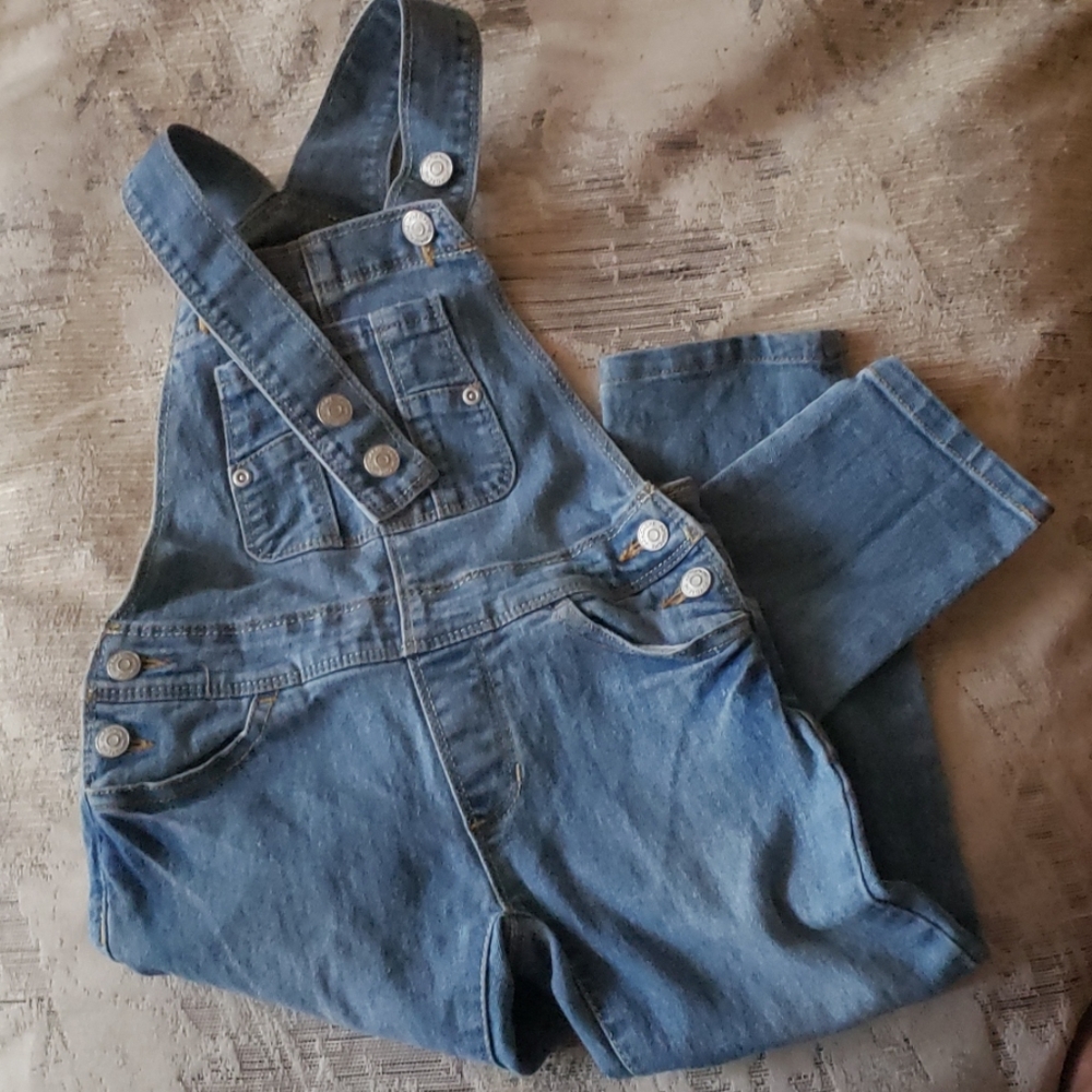JORDACHE Girl's Blue Jean/Denim Overalls Size 4-5